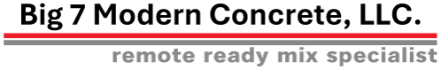 Big 7 Modern Concrete logo, remote ready mix specialists